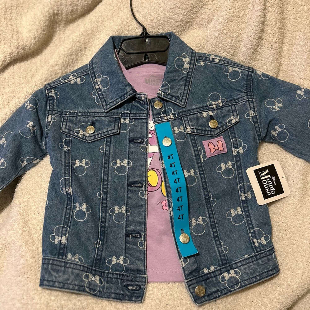 Disney Blue Jean Jacket for Kids with Mickey Print